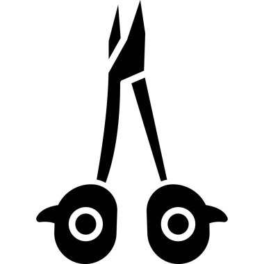 makas simgesi vektör illüstrasyonu