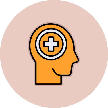 İnsan beyninin vektör illüstrasyonu