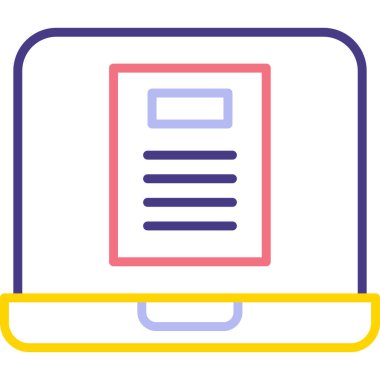 Modern kitap simgesinin vektör illüstrasyonu