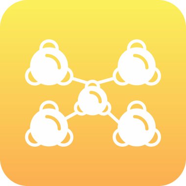 Bulut simgesinin vektör modern illüstrasyonu