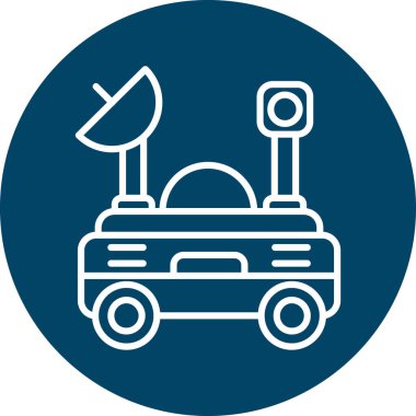 Uydu. Web simgesi basit illüstrasyon