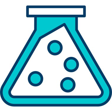 Laboratuvar matarası. Basit illüstrasyon