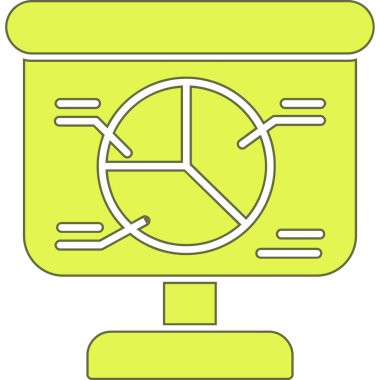 Radar simgesi. Radar vektör simgesi web için anahat çizimi