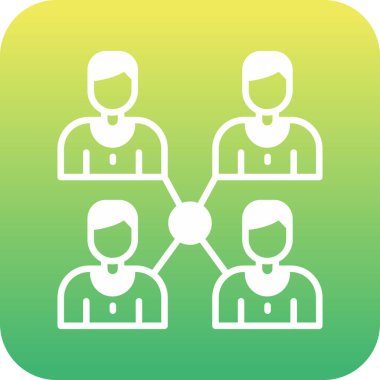 takım grup vektör simgesi tasarımı