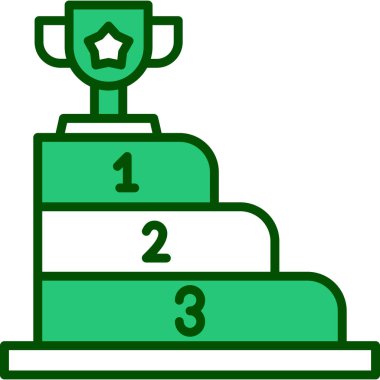 Trophy Vektör Satırı Simge Tasarımı