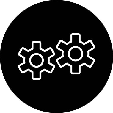 Simge, vektör illüstrasyonu ayarlanıyor