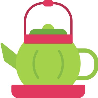 Çay potu vektör çizim