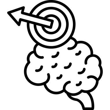 Beyin beyin ikonu. Beyaz arkaplanda izole edilmiş web tasarımı için beyin beyin vektör simgesi