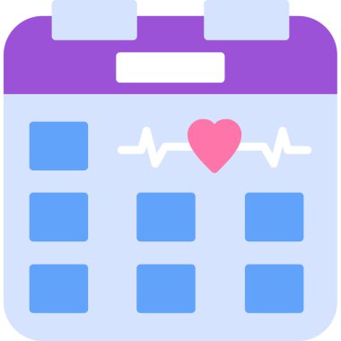 Takvim simgesi vektör illüstrasyonu