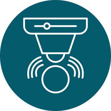 Benzersiz Uydu Vektör Kabartma Simgesi