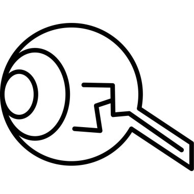 Anahtar simgesi vektör illüstrasyonu