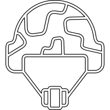 Motosiklet başlığı simgesi, basit biçim