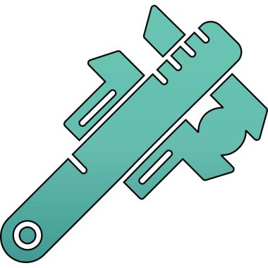 Bir karikatür el çizilmiş tornavidayı vektör çizimi