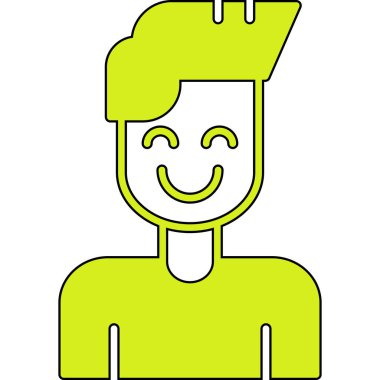 Mutlu adam avatar simgesi