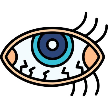 Cadılar Bayramı renk simgesinin gözü. Cadılar bayramı renginin gözü