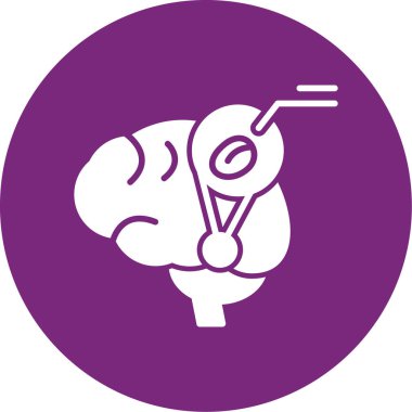 Beyin vektör simgesi modern basit illüstrasyon, beyin