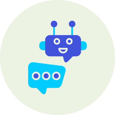 Sohbet simgesi vektör illüstrasyonu