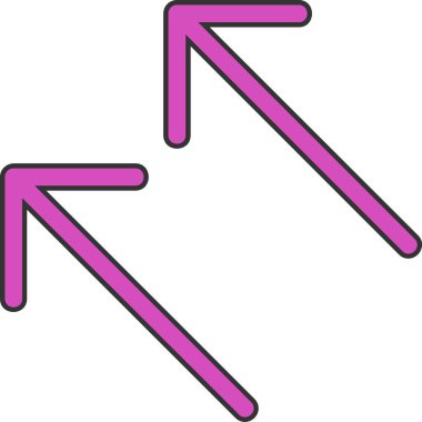 Ok. Web simgesi basit illüstrasyon