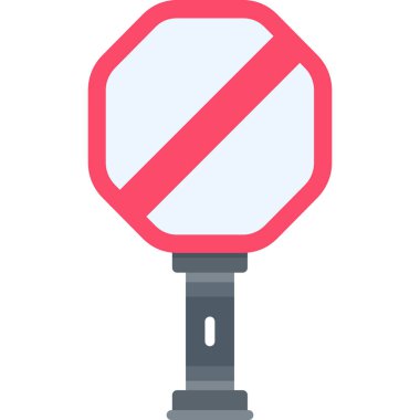 trafik işareti simge vektör çizim