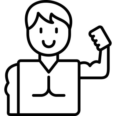 İş Yöneticisi simgesi vektör illüstrasyonu