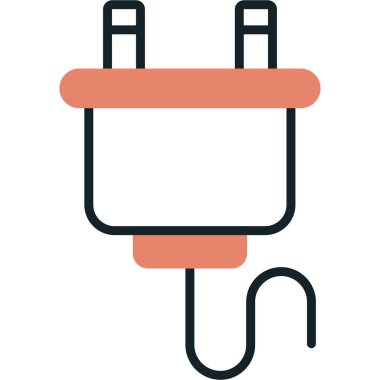 Elektrik kablo vektör simgesi