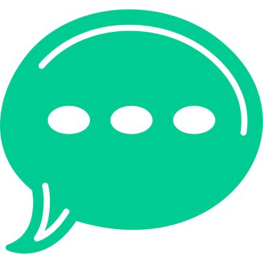 konuşma balonu simgesi, basit tasarım