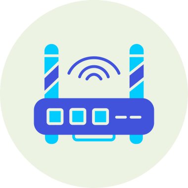 Kablosuz. Web simgesi basit illüstrasyon