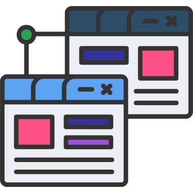 Web tasarım geliştirme simgesi