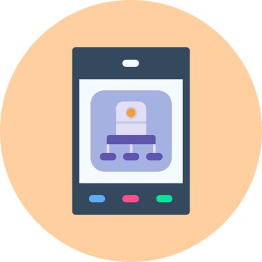 mobil uygulama. Basit resimleme