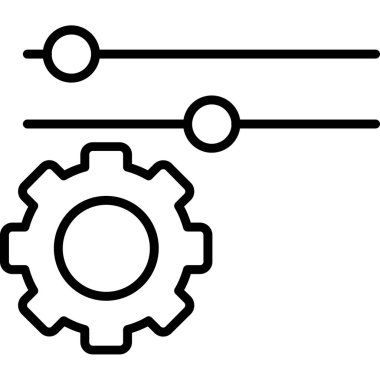 Ayarlama. Web simgesi basit illüstrasyon