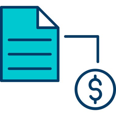 Dolar. Web simgesi basit tasarım