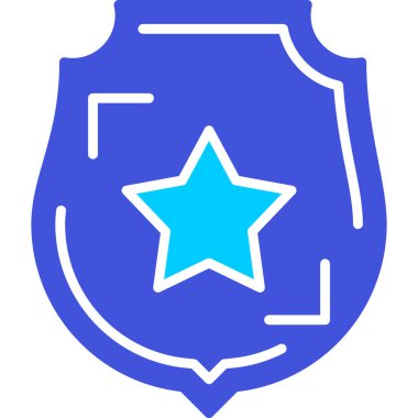 kalkan simgesi, vektör illüstrasyonu