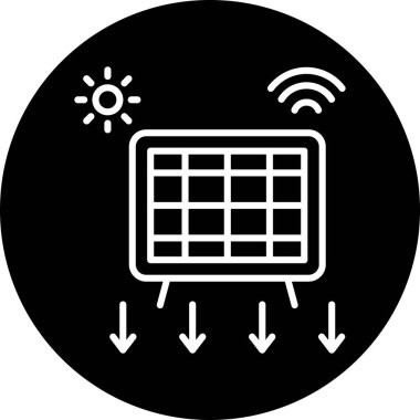 Klima ikonu vektör illüstrasyonu
