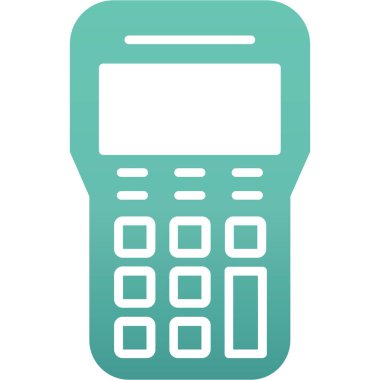 Cep telefonu simgesi, vektör illüstrasyonu