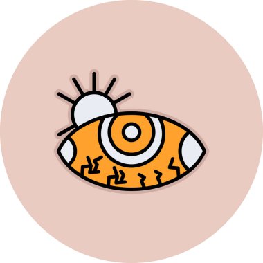 Göz simgesi vektör illüstrasyonu