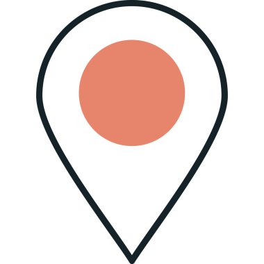 konum. Web simgesi vektör illüstrasyonu