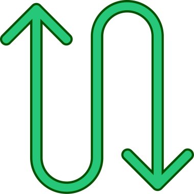 Ok. Web simgesi basit illüstrasyon