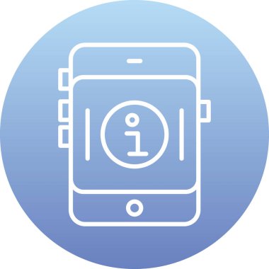 Akıllı telefon simgesinin vektör illüstrasyonu