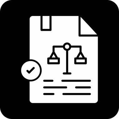 Bir belge simgesinin vektör illüstrasyonu