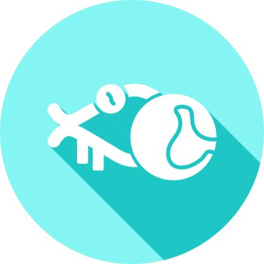 Tek izole edilmiş oyuncak simgesinin vektör çizimi