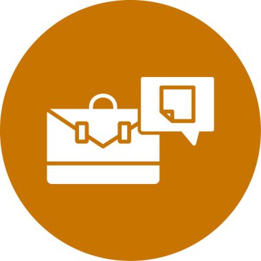 Çanta simgesinin vektör illüstrasyonu