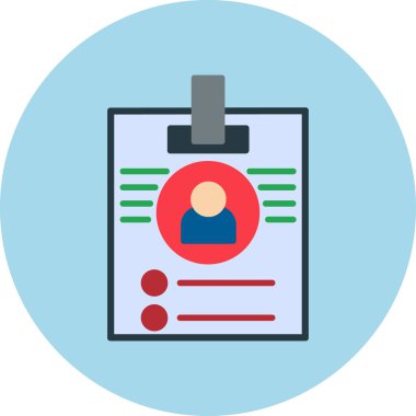 iş düz ikon vektör illüstrasyonu