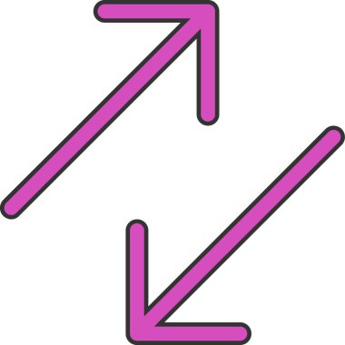 Ok. Web simgesi basit illüstrasyon