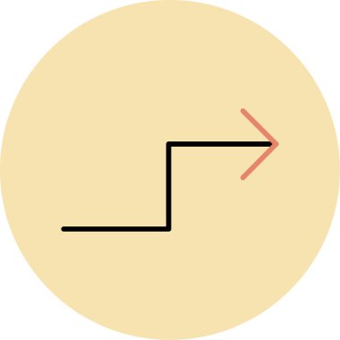 ok simgesinin vektör illüstrasyonu