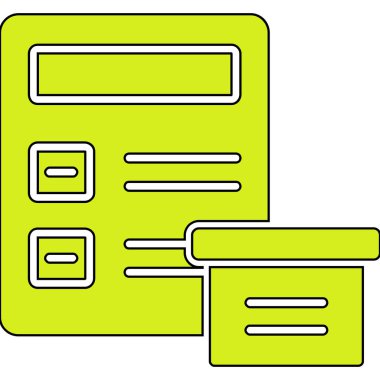 Basit vektör simgesi, dizinlerin illüstrasyonu