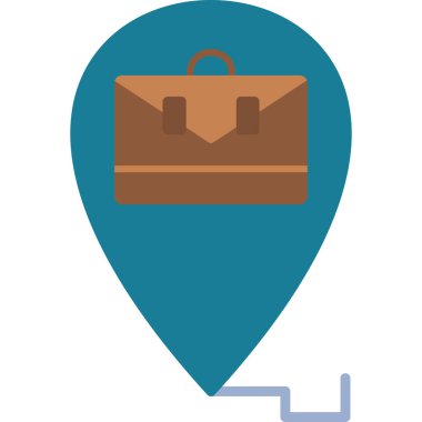 harita işaretleyici düz vektör simgesi