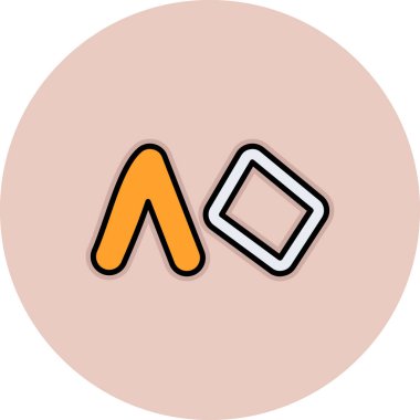 Bir etiket simgesinin vektör illüstrasyonu