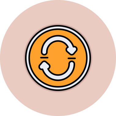 Para simgesinin vektör illüstrasyonu