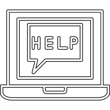 İleti simgesi olan dizüstü bilgisayar