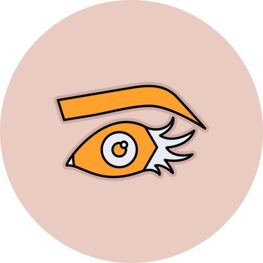 Göz simgesi vektör illüstrasyonu